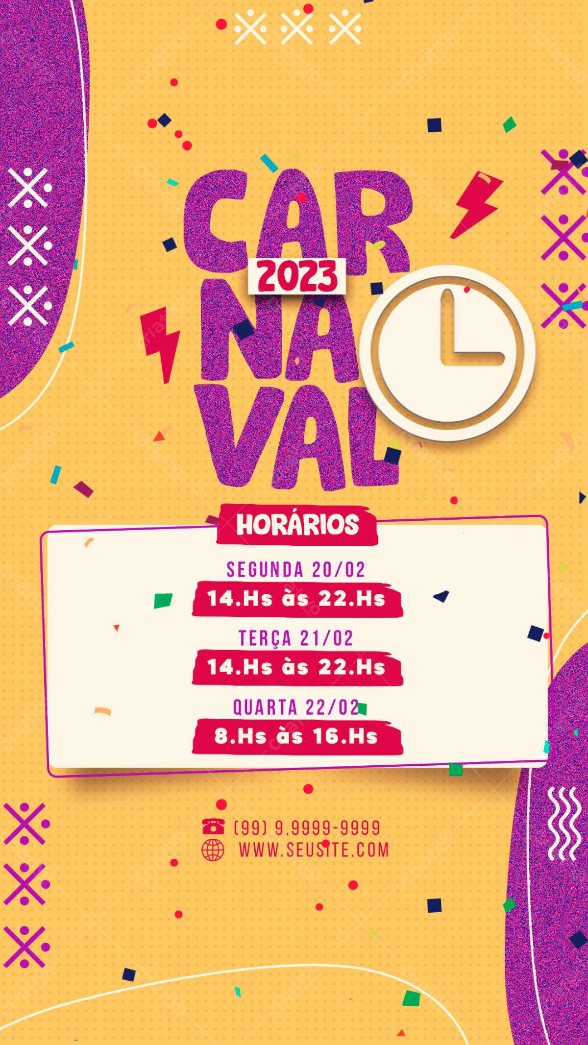 Flyer Carnaval 2023 PSD Editável