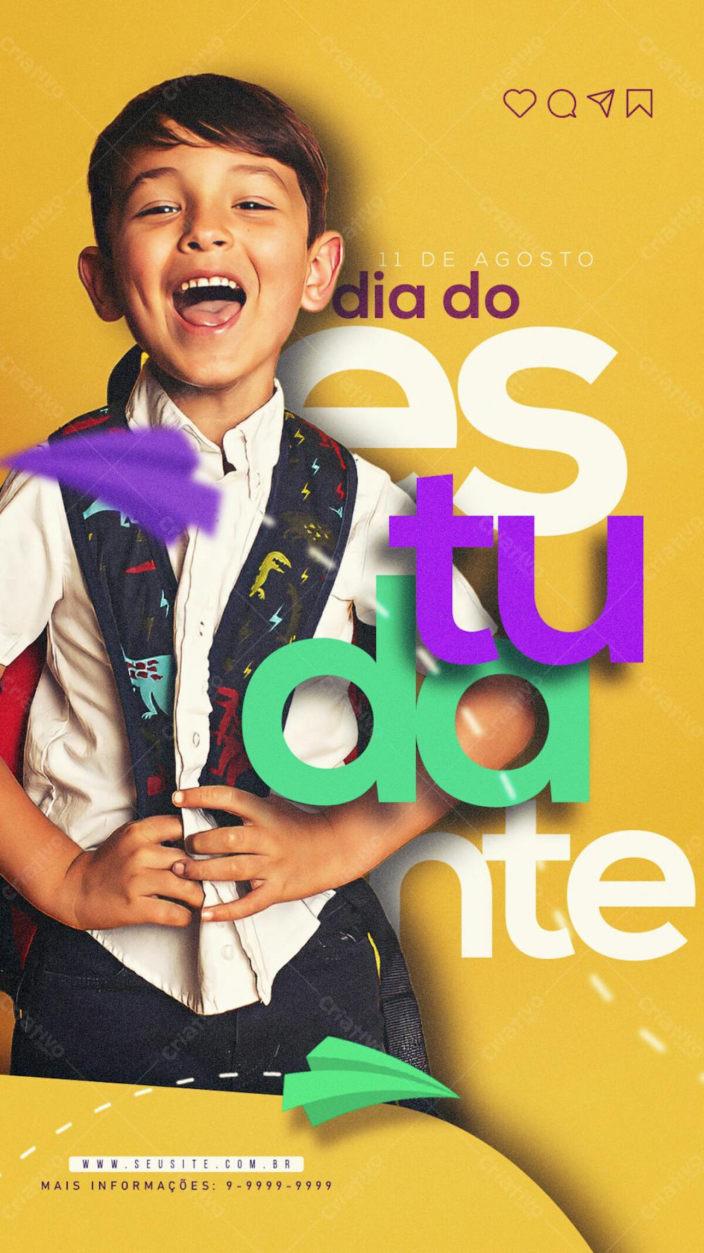 De Agosto Dia Do Estudante Story