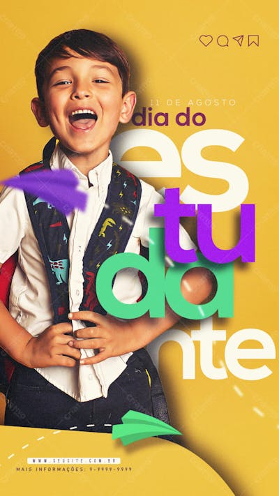 De Agosto Dia Do Estudante Story