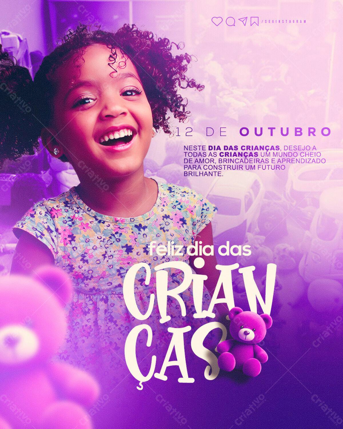 Flyer Dia das Crianças PSD Editável