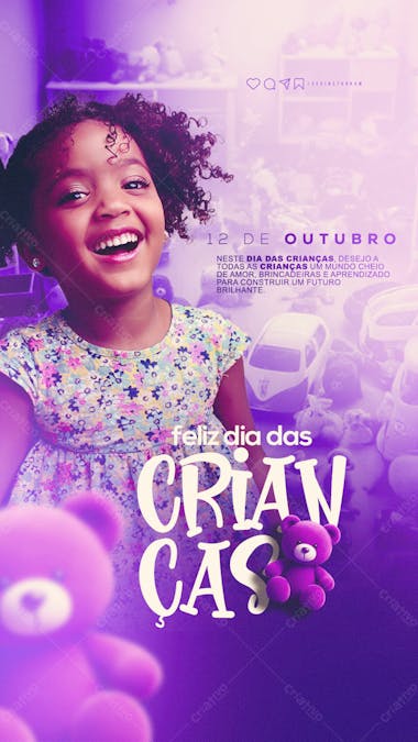 De outubro dia das crianças story