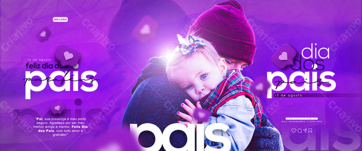 Banner Dia dos Pais PSD Editável