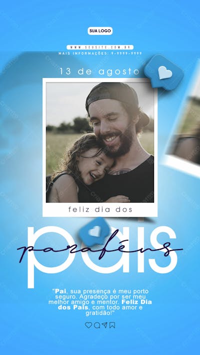 De Agosto Dias Dos Pais Story