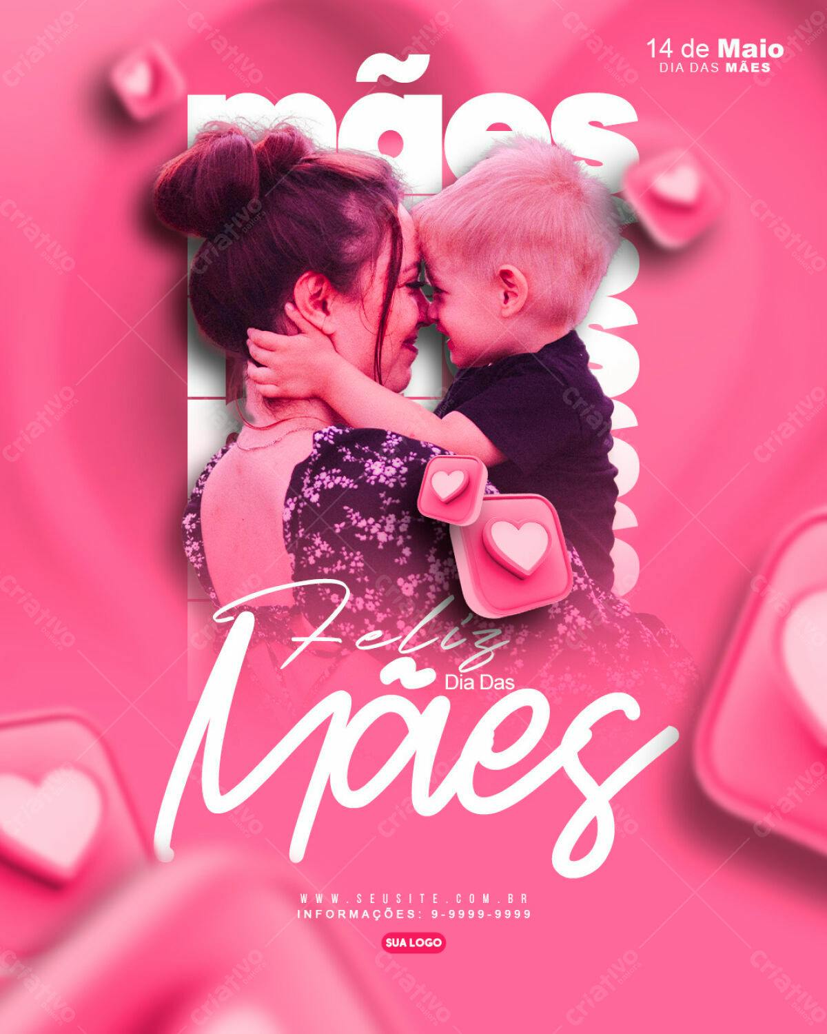 Flyer Dia das Mães PSD Editável