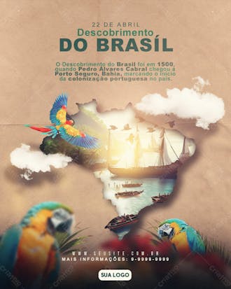 De abril descobrimento do brasíl feed