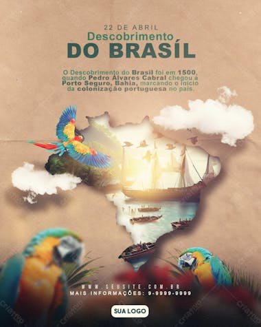 De abril descobrimento do brasíl feed