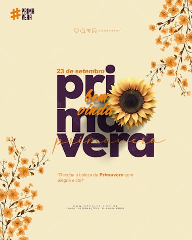 De setembro bem vinda primavera feed