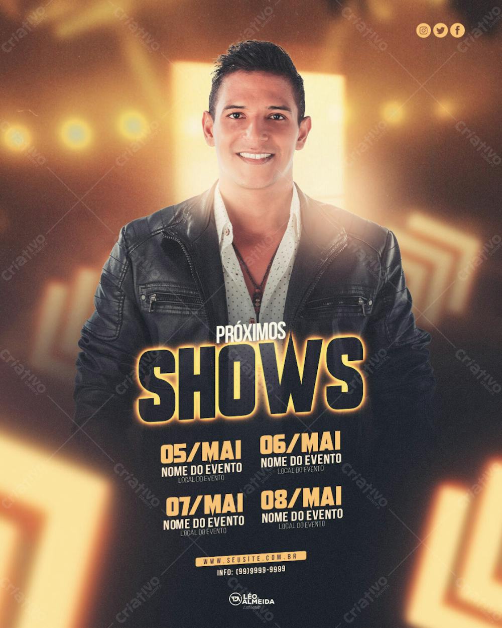 Agenda De Show Próximo Show Léo Di Almeida Feed