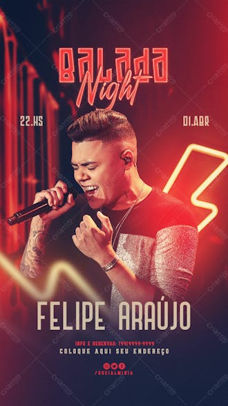 Balada night felipe araújo show story