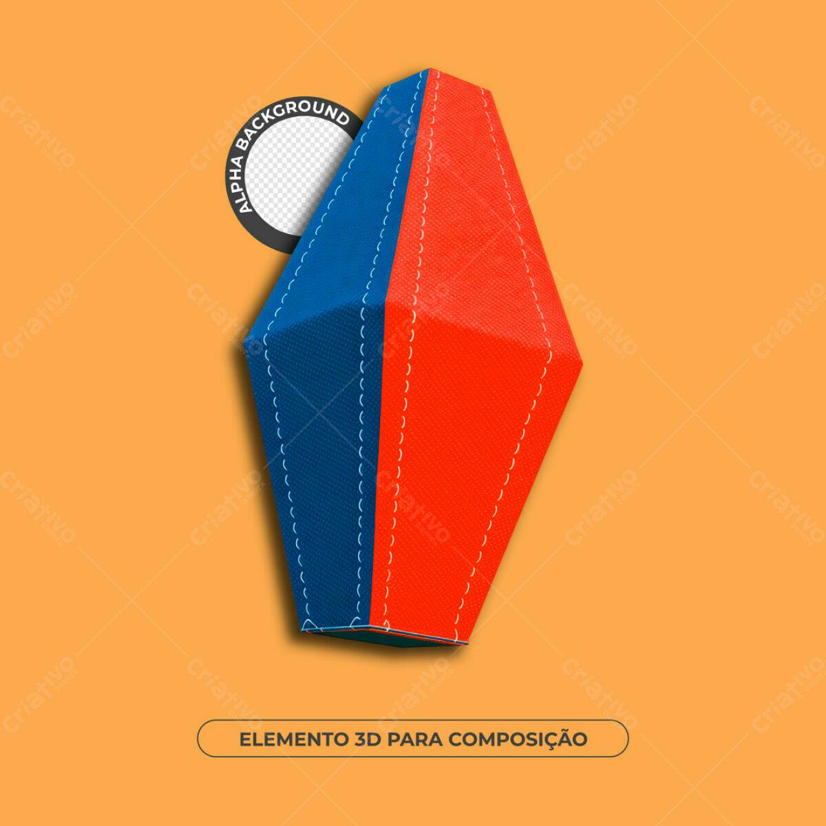 Elemento 3D para Composição PSD Editável