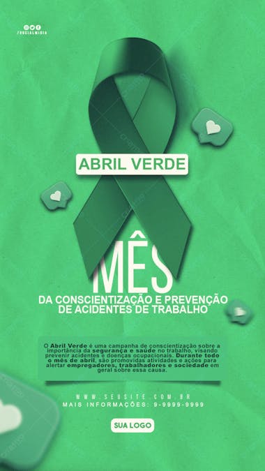 Abril verde campanha story