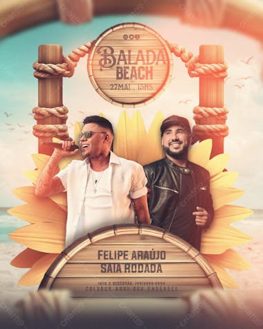 Balada beach evento feed