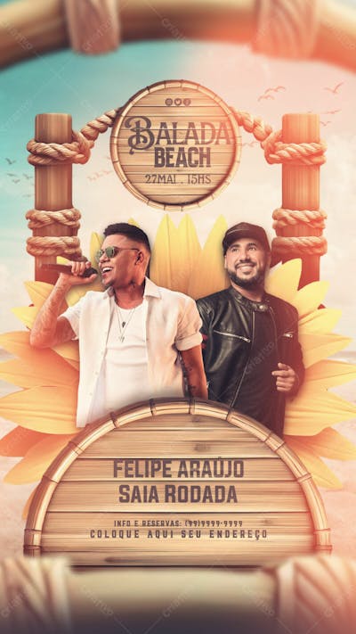Balada Beach Evento Story