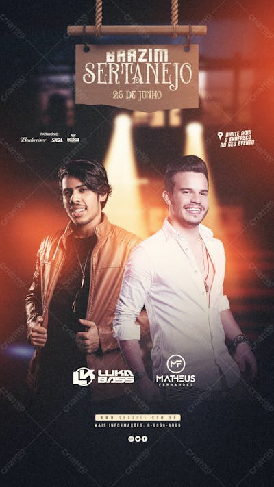 Barzim Sertanejo Evento Story