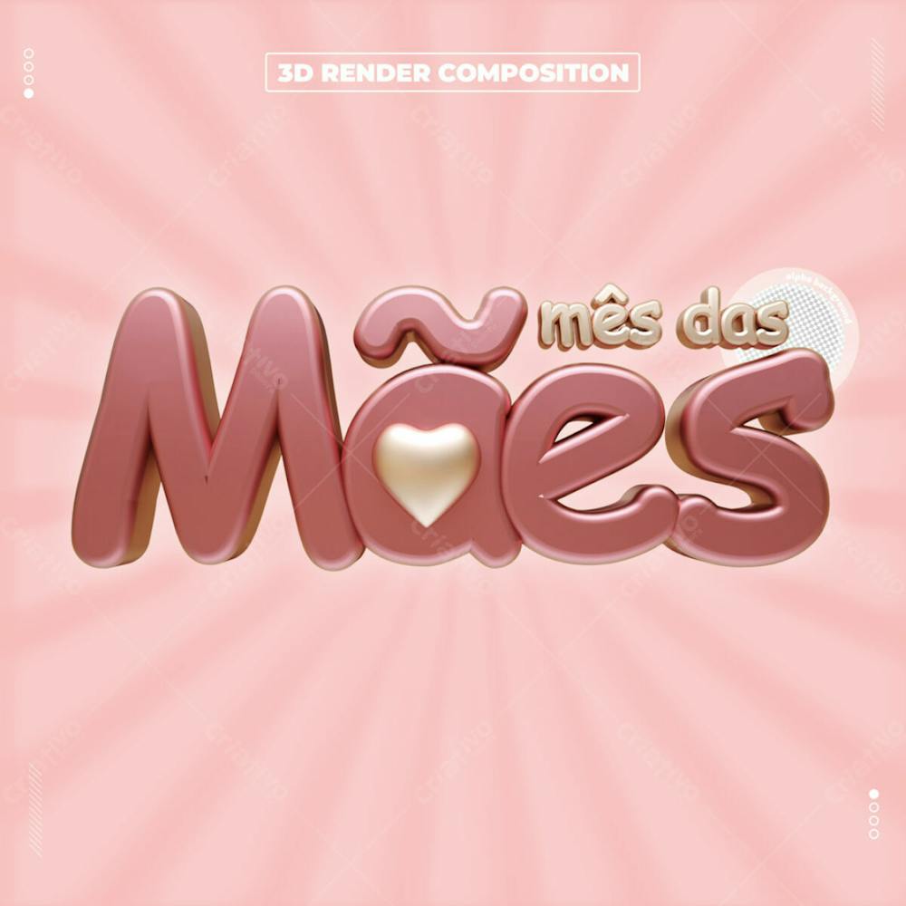 SELO 3D MÊS DAS MÃES 