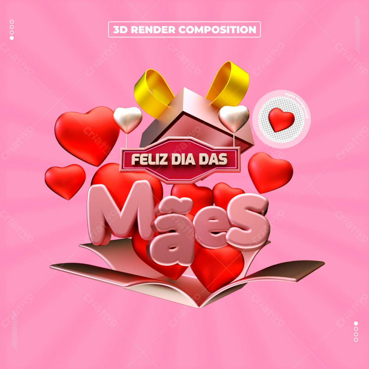 Postagem Dia das Mães PSD Editável