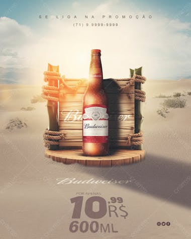 Budweiser promoção cerveja feed