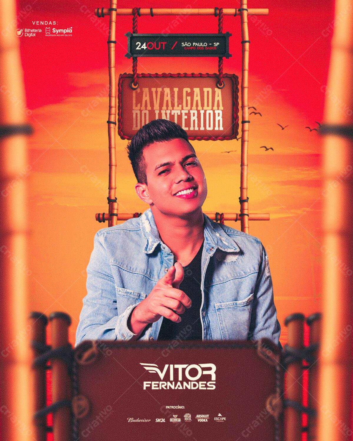 Flyer Cavalgada do Interior PSD Editável
