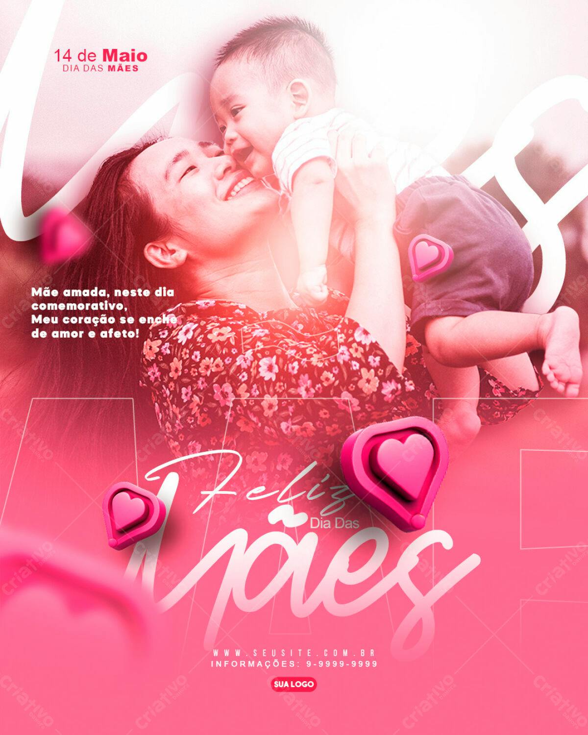 Flyer Dia das Mães PSD Editável