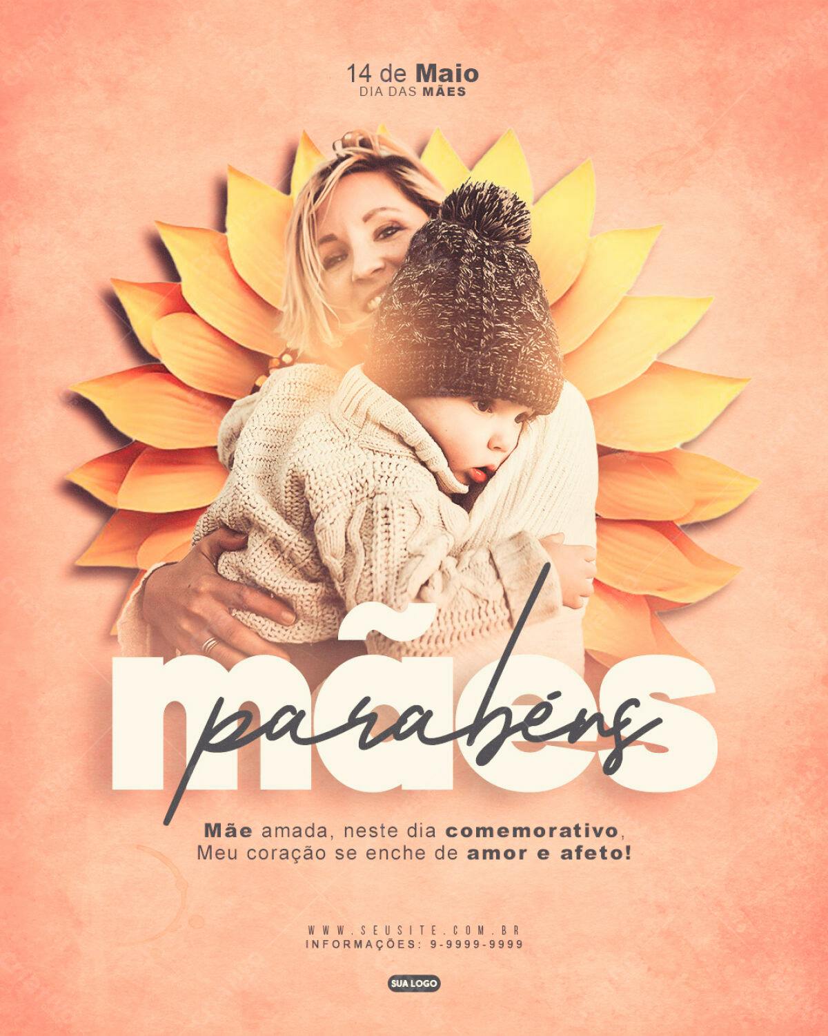 Flyer Dia das Mães PSD Editável