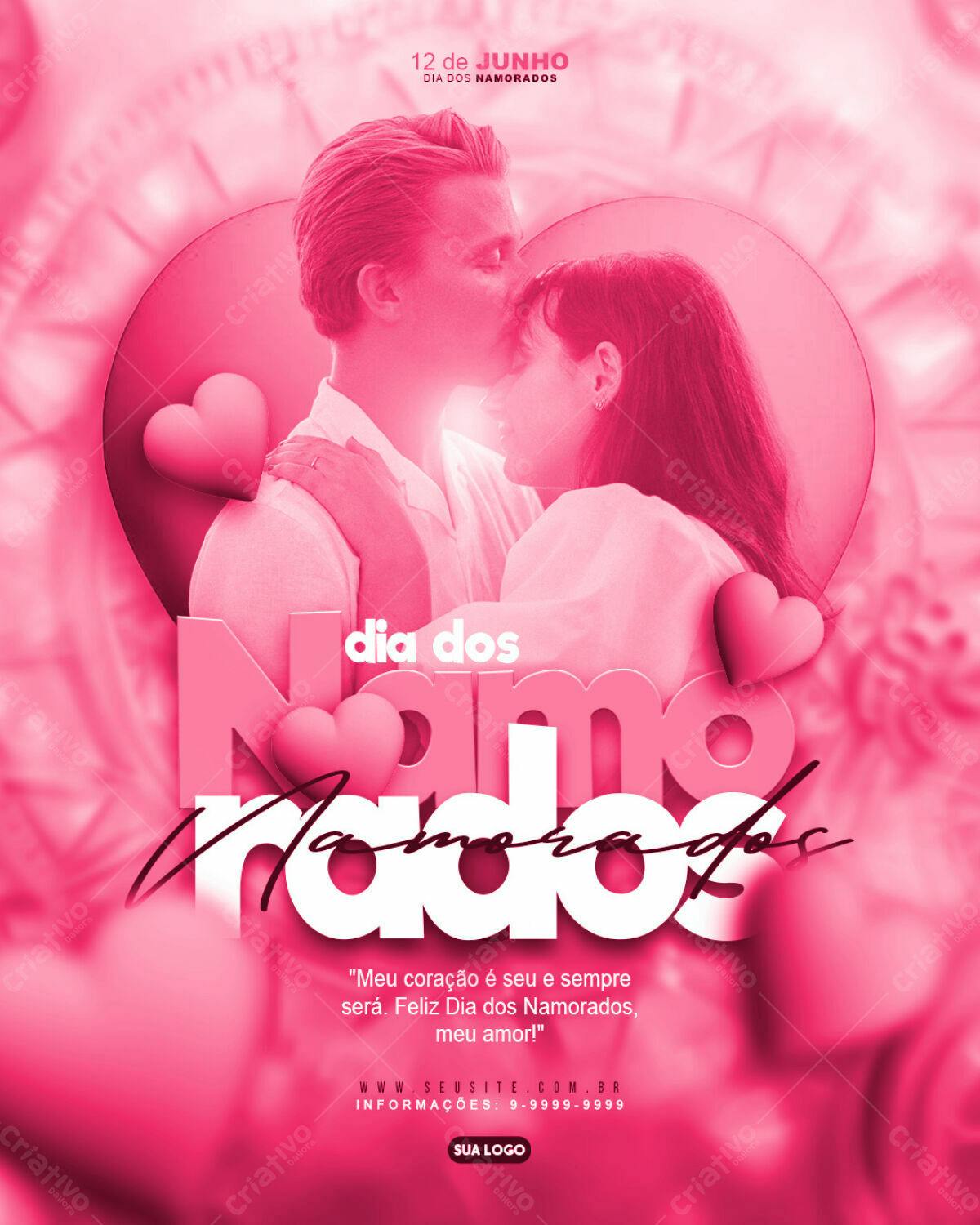 Flyer Dia dos Namorados PSD Editável