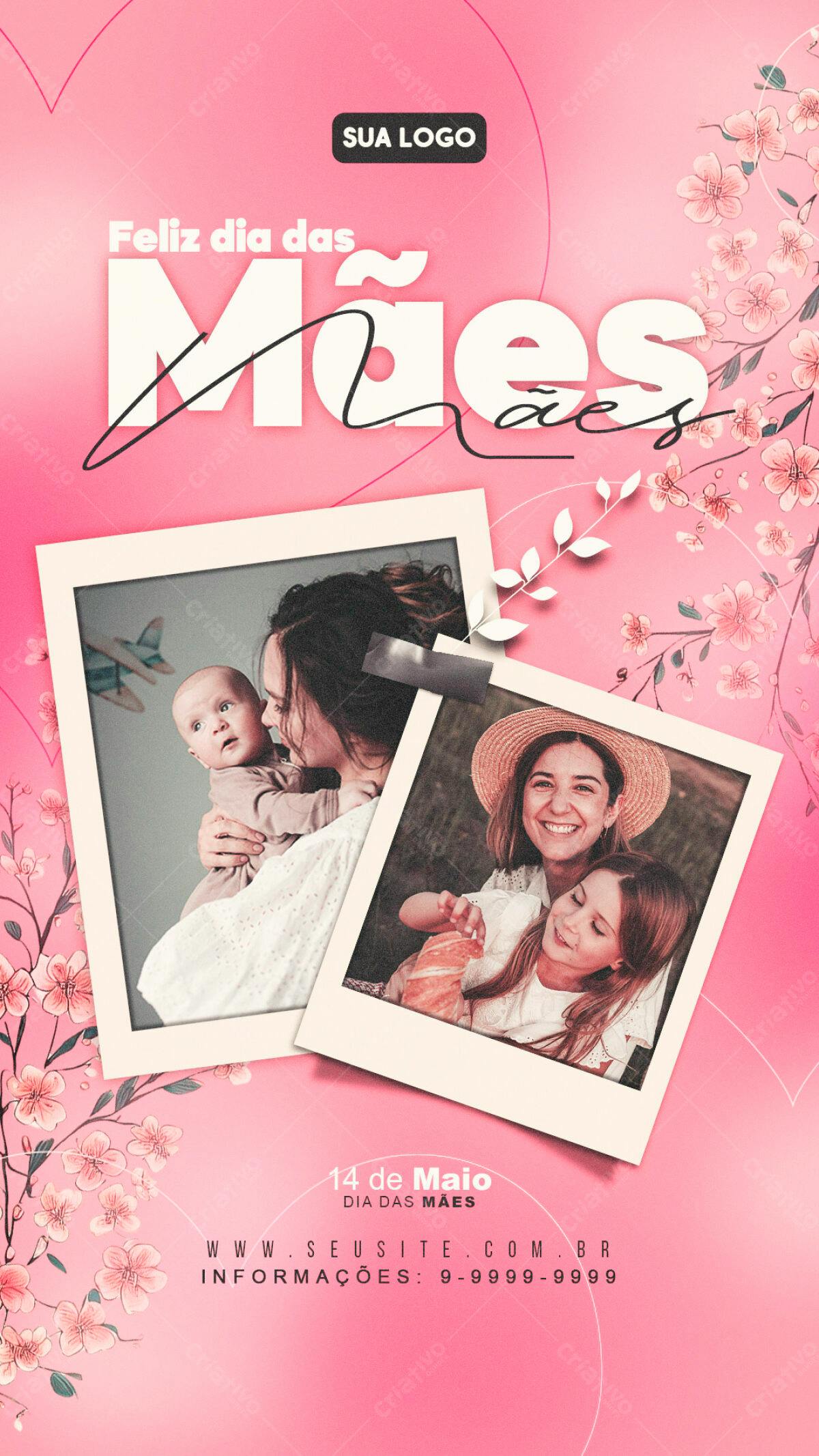 Flyer Dia das Mães PSD Editável