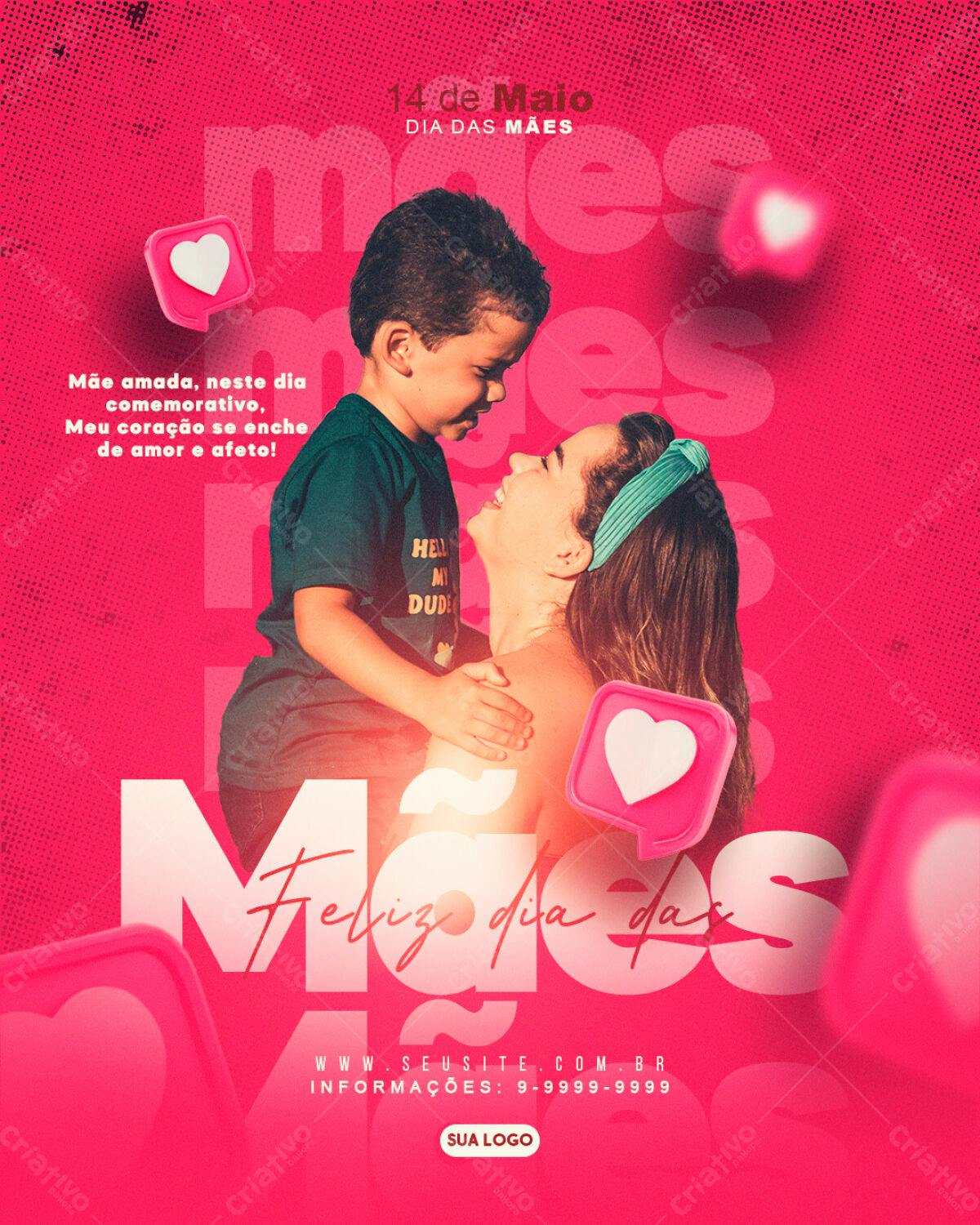 Flyer Dia das Mães PSD Editável