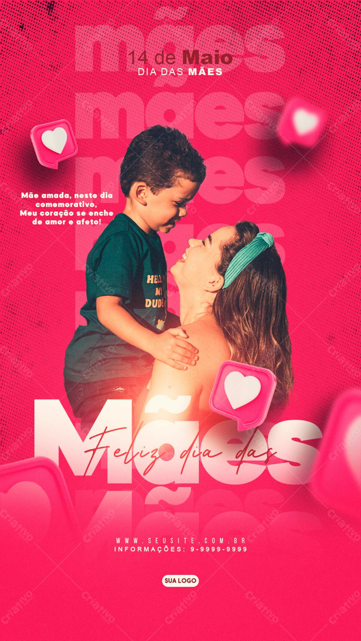 Flyer Dia das Mães PSD Editável