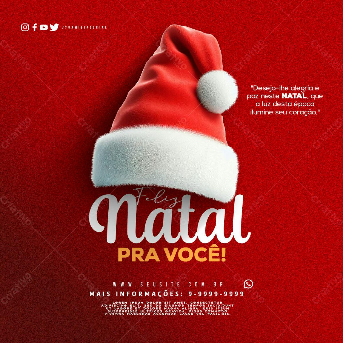 Flyer Feliz Natal PSD Editável
