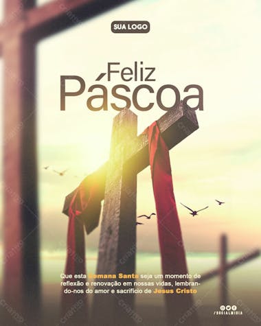 Feliz pascoa semana santa feed