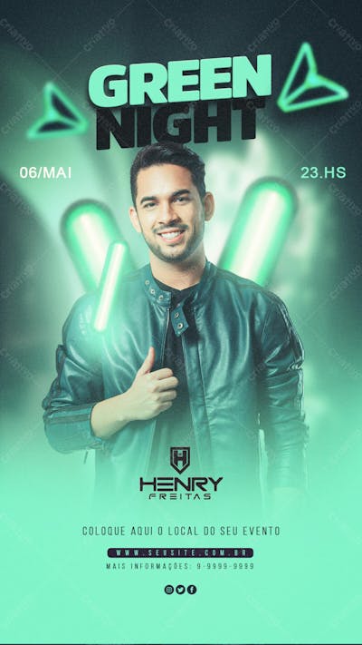 Green Night Evento Story