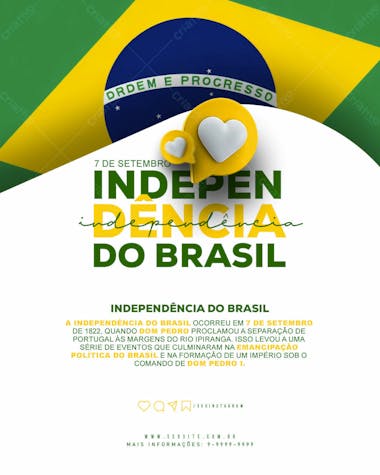 Independência do brasil de setembro feed
