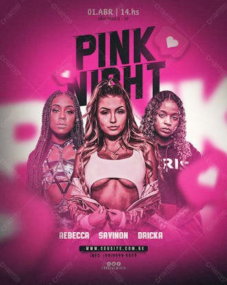 Pink night show feed