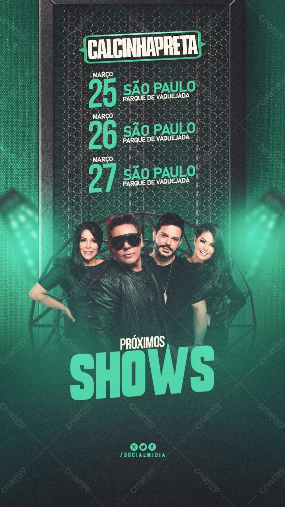 Próximos Shows Calcinha Preta Story