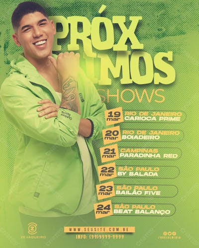 Próximos Shows Evento Feed