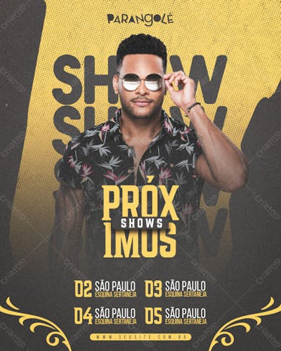 Próximos Shows Parangolé Feed