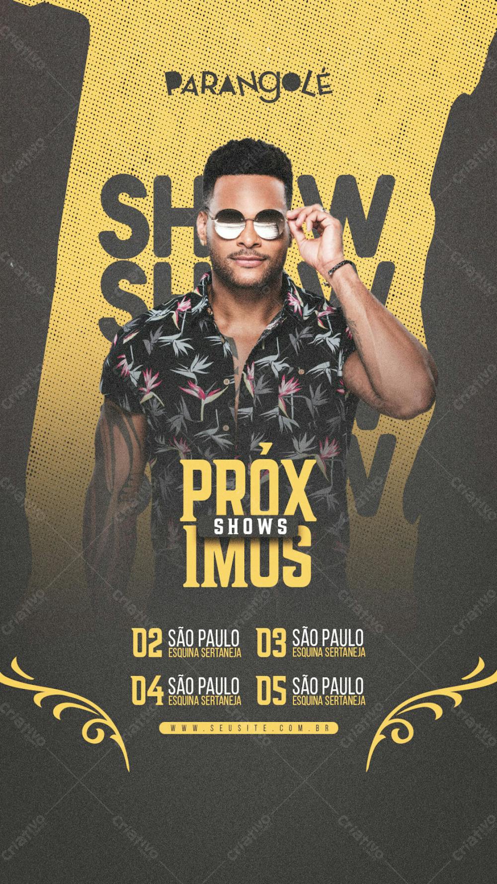 Próximos Shows Parangolé Story