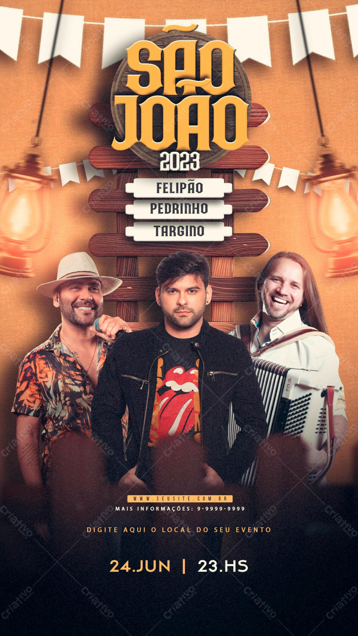 Flyer Festa de São João PSD Editável