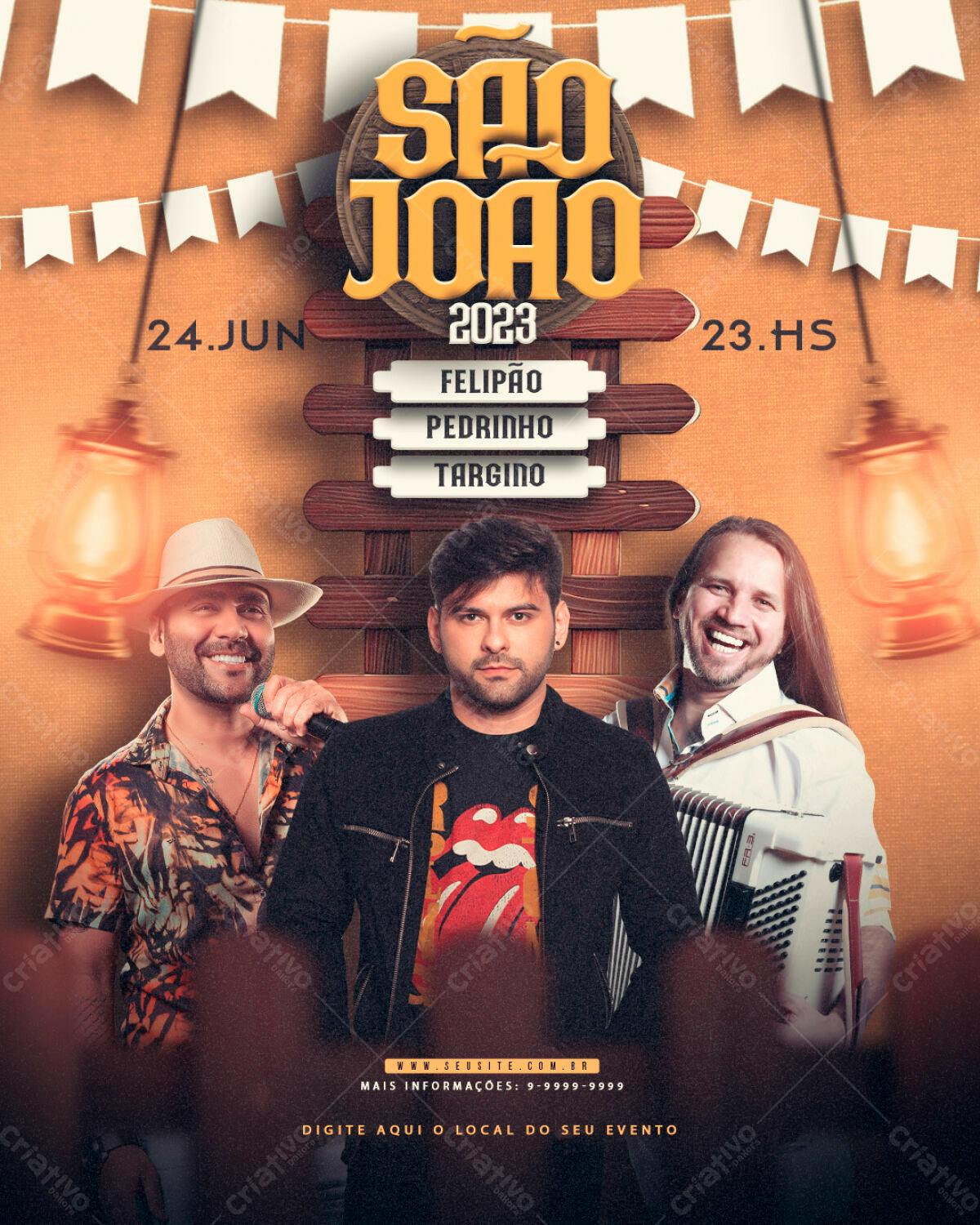 Flyer Festa de São João PSD Editável