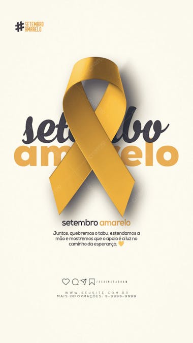 Setembro amarelo social media story