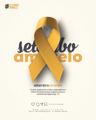 Setembro amarelo social media feed