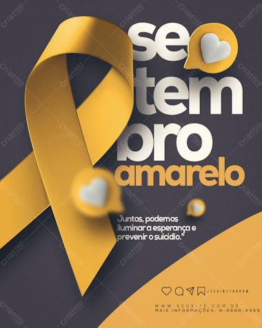 Setembro amarelo social media feed