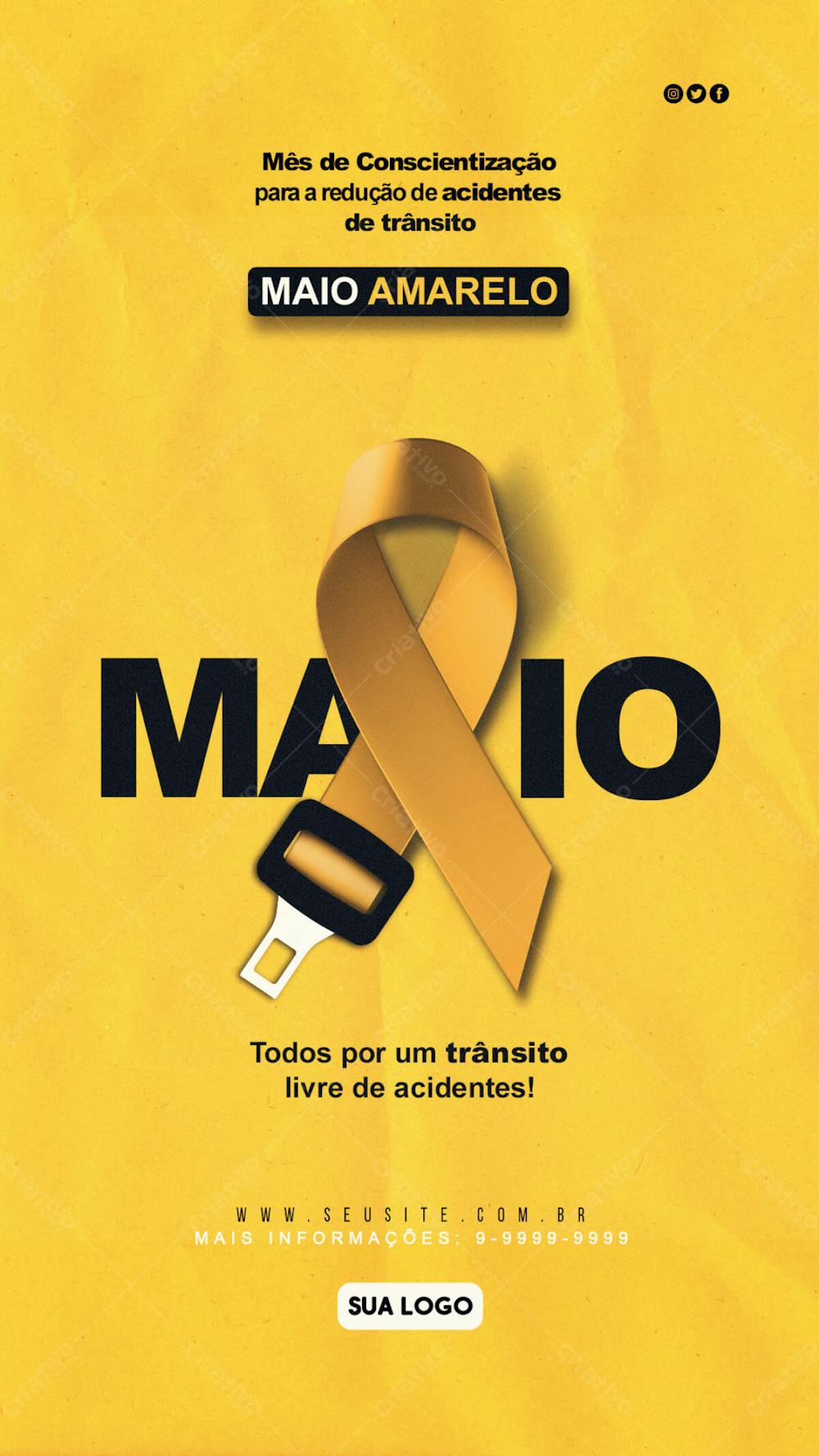 Maio Amarelo Social Media Story