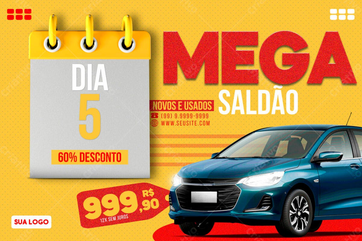 Flyer Mega Saldão Dia 5 PSD Editável