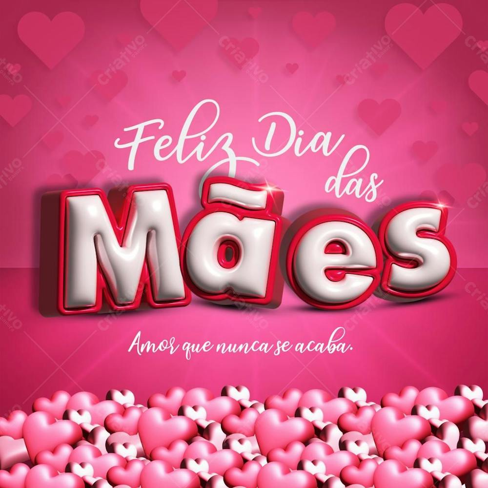 Social Media Amor Que Nunca Se Acaba Feliz Dia Das Mães Psd 