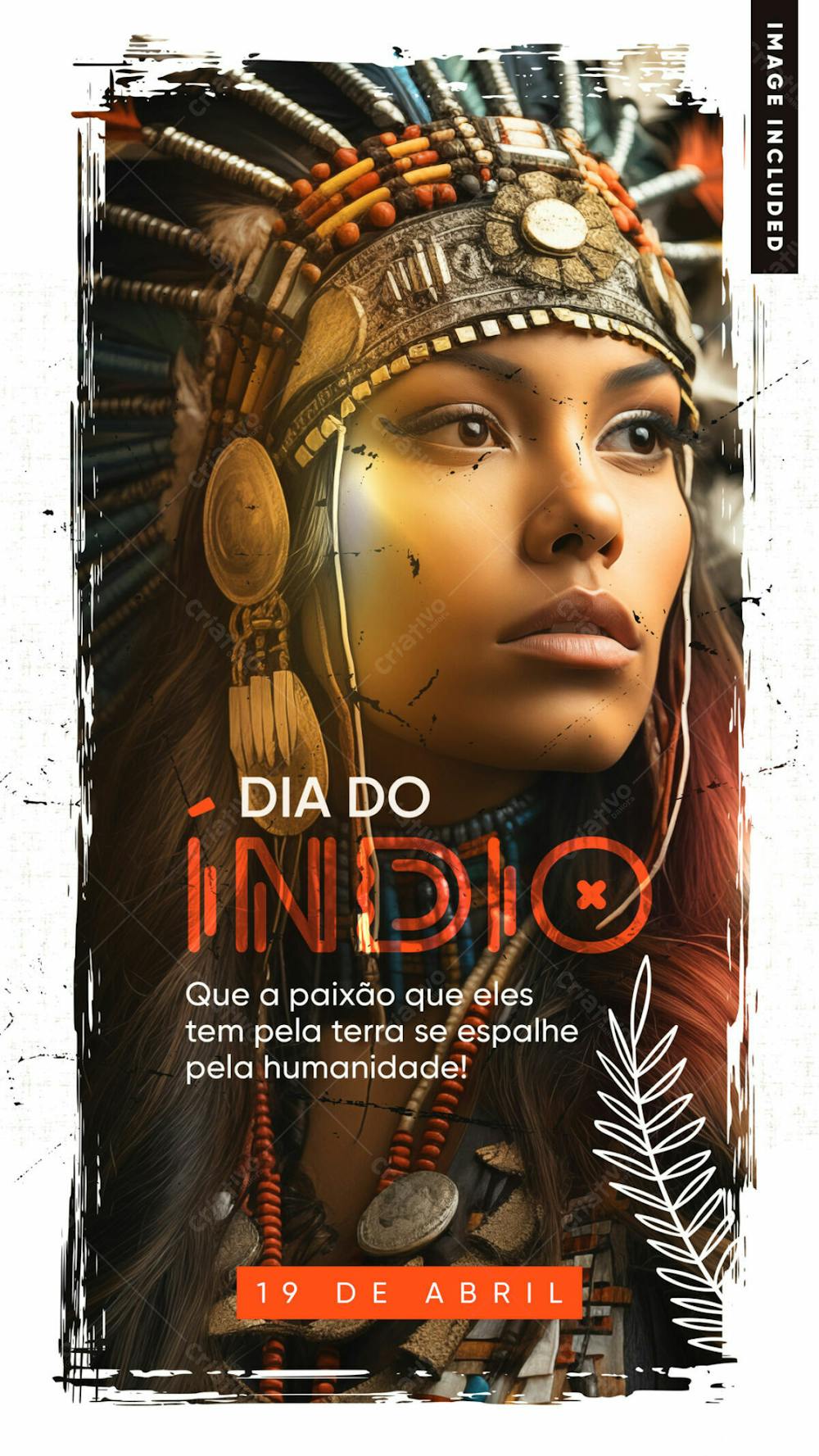 Social Media Stories Template Indian Day In Brazil