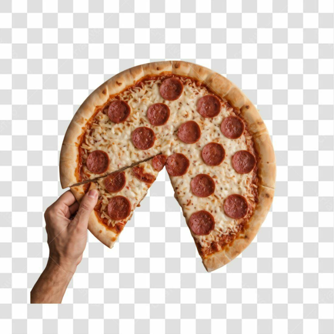 Imagem Pizza Pepperoni PNG com fundo transparente