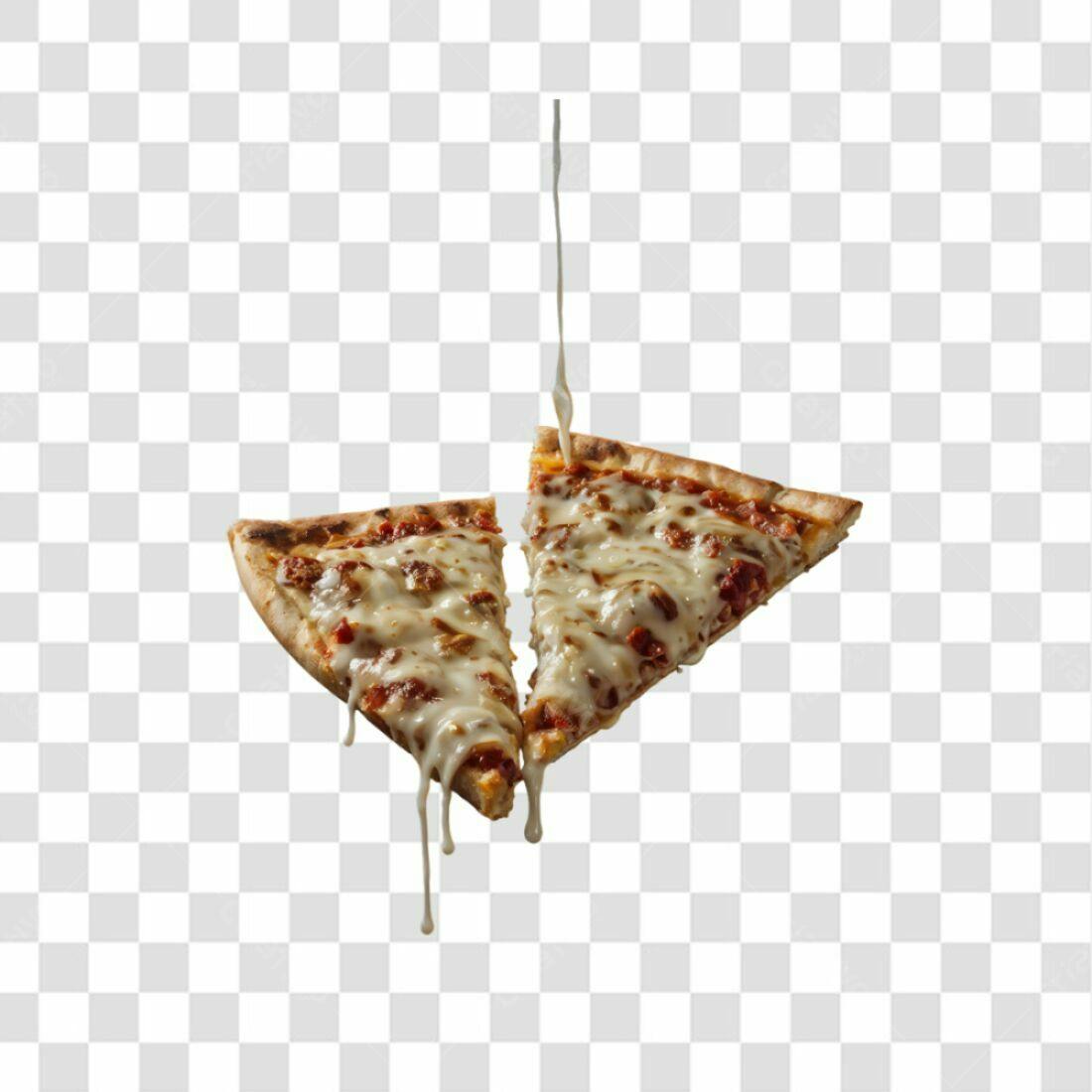 Icone Pizza Queijo Derretido PNG com fundo transparente