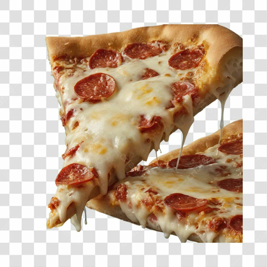 Imagem Pizza Pepperoni PNG com fundo transparente