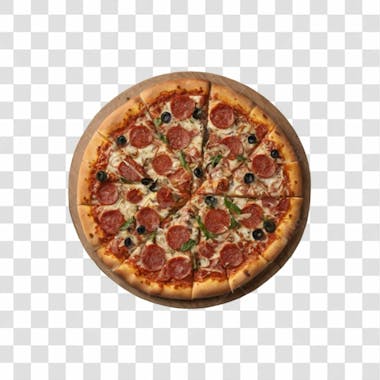 Pizza vários sabores png transparente